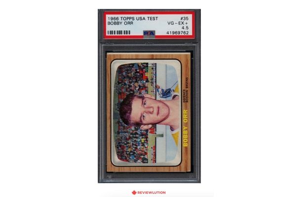 Most valued hockey cards, 1966 Topps USA Test #35 Bobby Orr Rookie Card