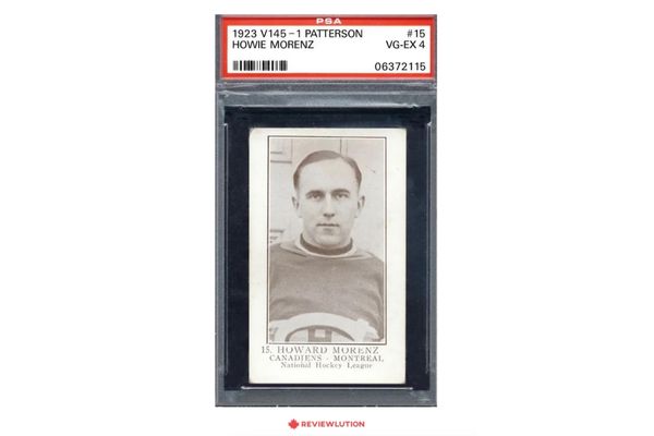 Most valued hockey cards, 1923 V145-1 #15 Howie Morenz Rookie Card