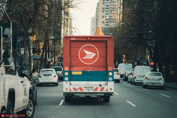 Canada Post Shipping truck
