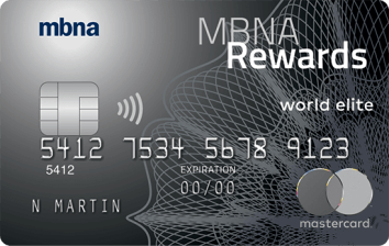 MBNA Rewards World Elite Mastercard 
