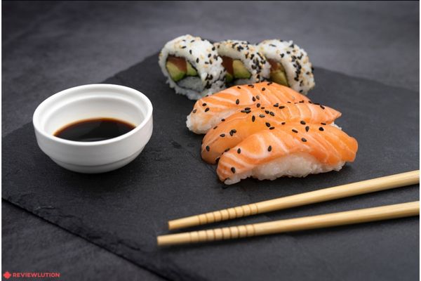 sushi meal on a table